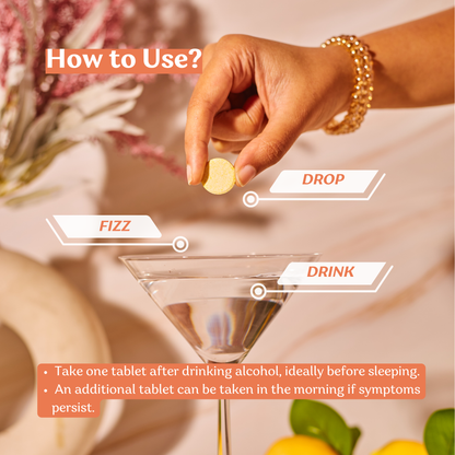 Anti Hangover Pill for quick recovery from hangover symptoms